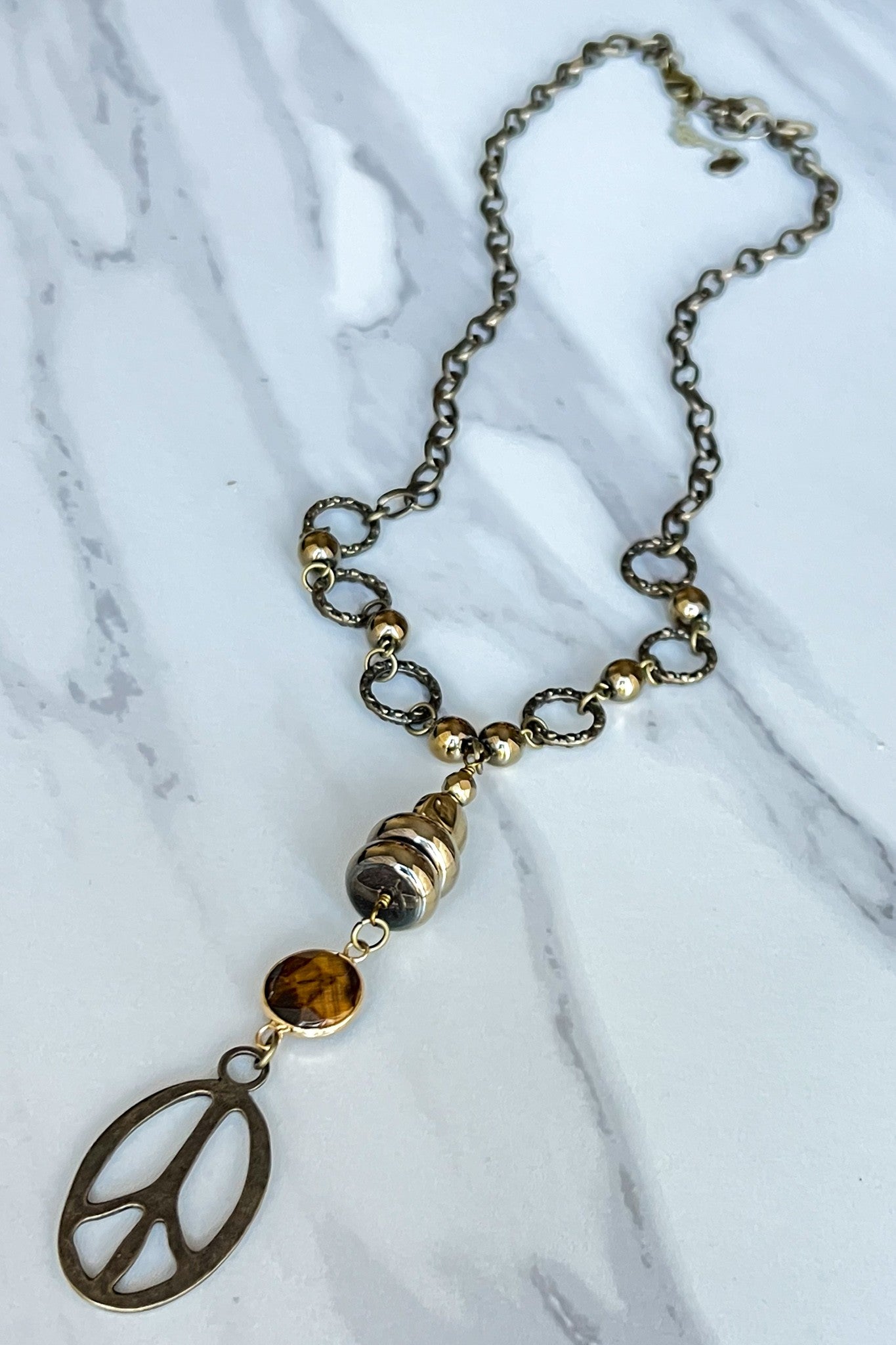 Chandler Necklace Gunmental