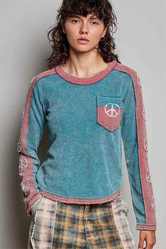 Peace Contrast Thermal Top