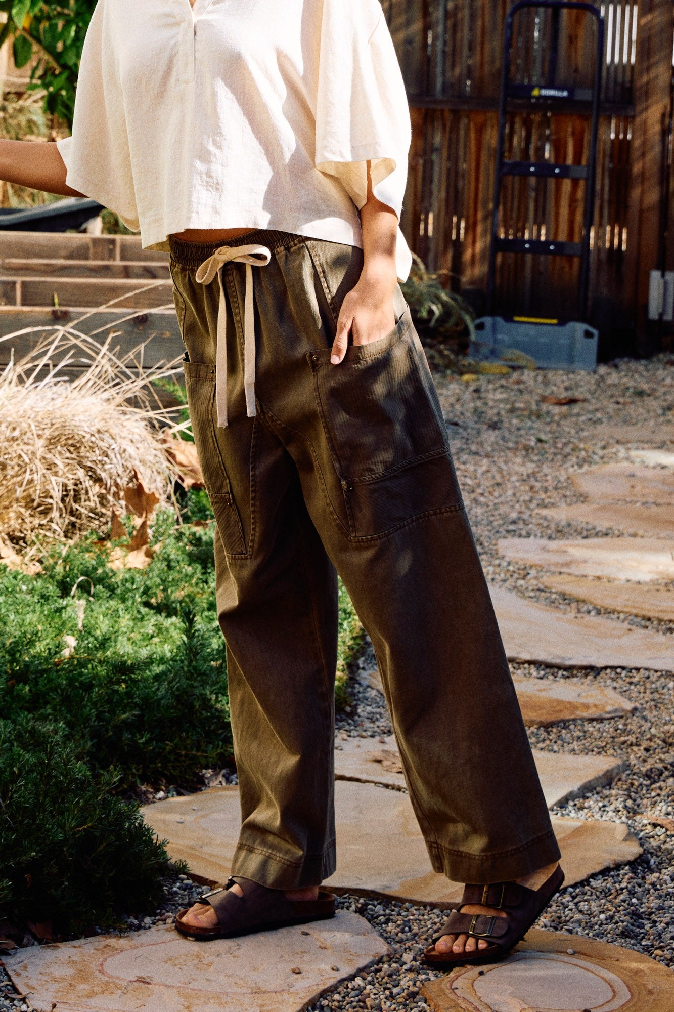 Side Pocket Wide Pants