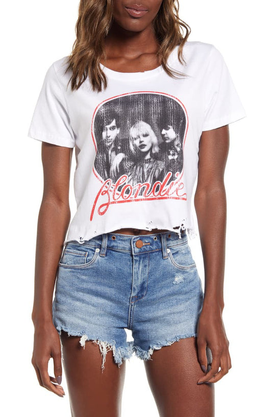 Blondie Band Crop Tee