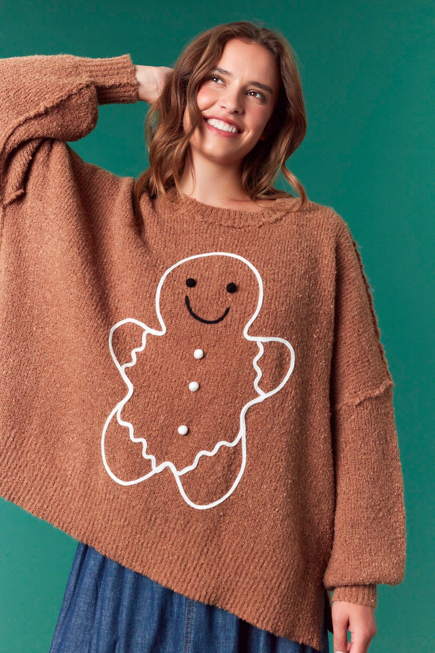 Gingerbread Oversized Sweater