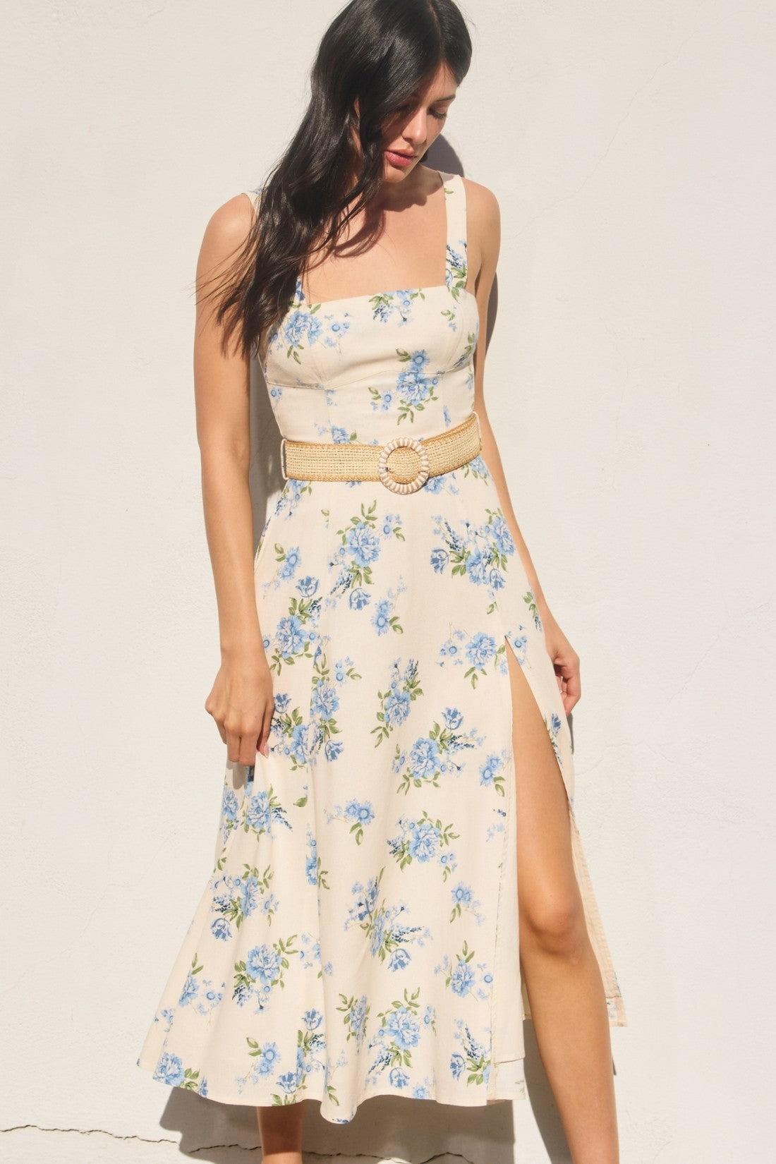 Love Galore Floral Belted Dress