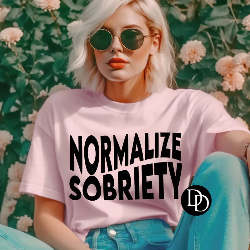 'Normalize Sobriety' Graphic