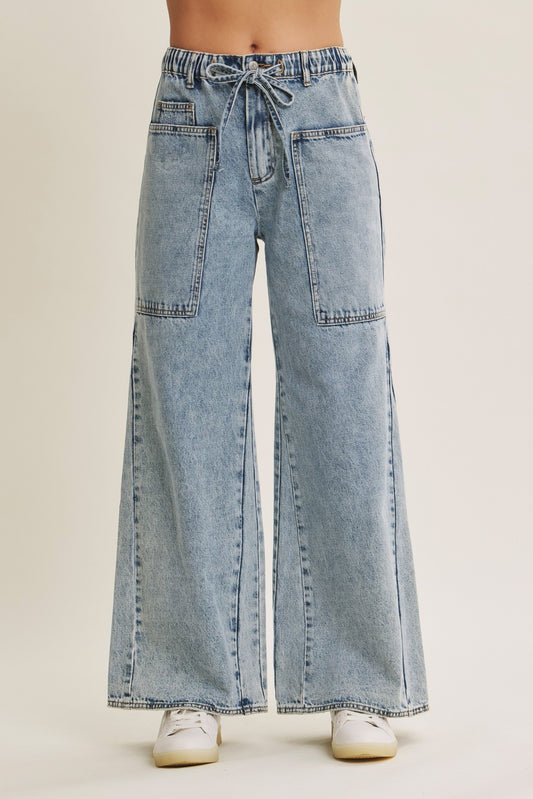Ease Denim Wide Leg Jean