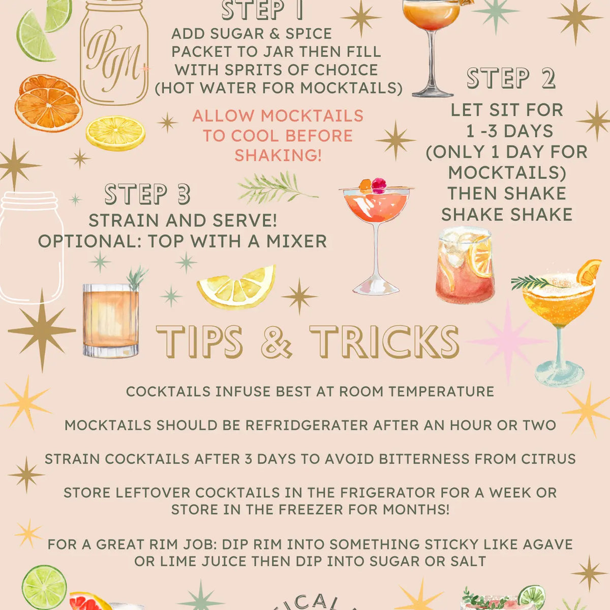 Midnight Margarita Craft Cocktail Infusion Drink Kit