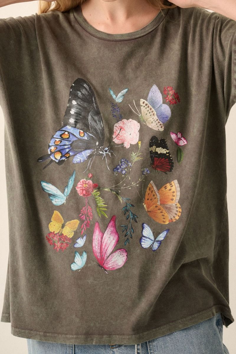 Let It Go Butterfly Graphic Tee