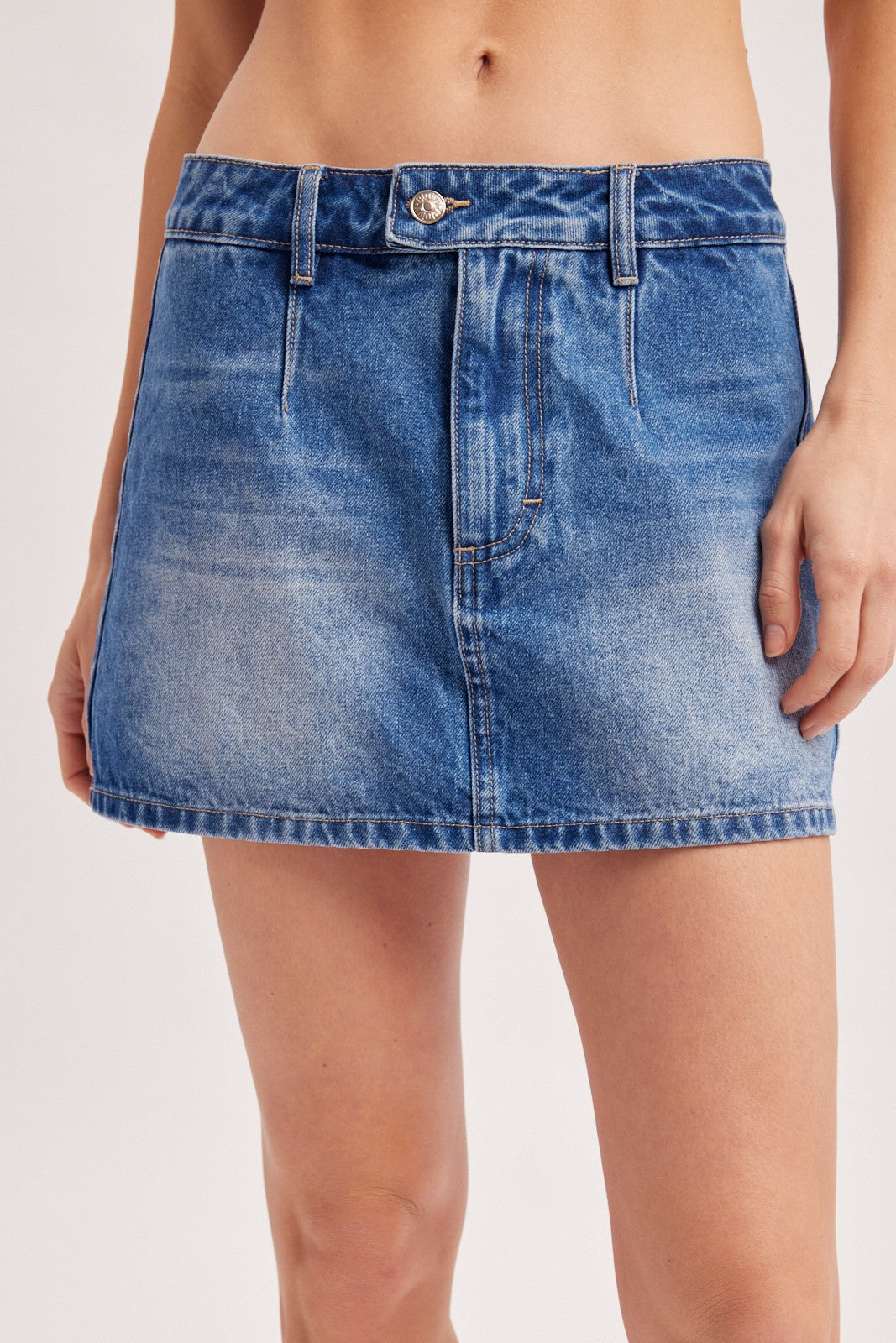 Low Rise Denim Skort