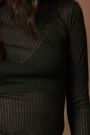 Rory Semi Sheer Ribbed Top
