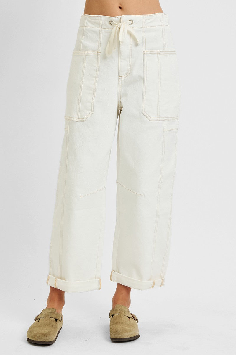 Barrel Leg Cargo Pants