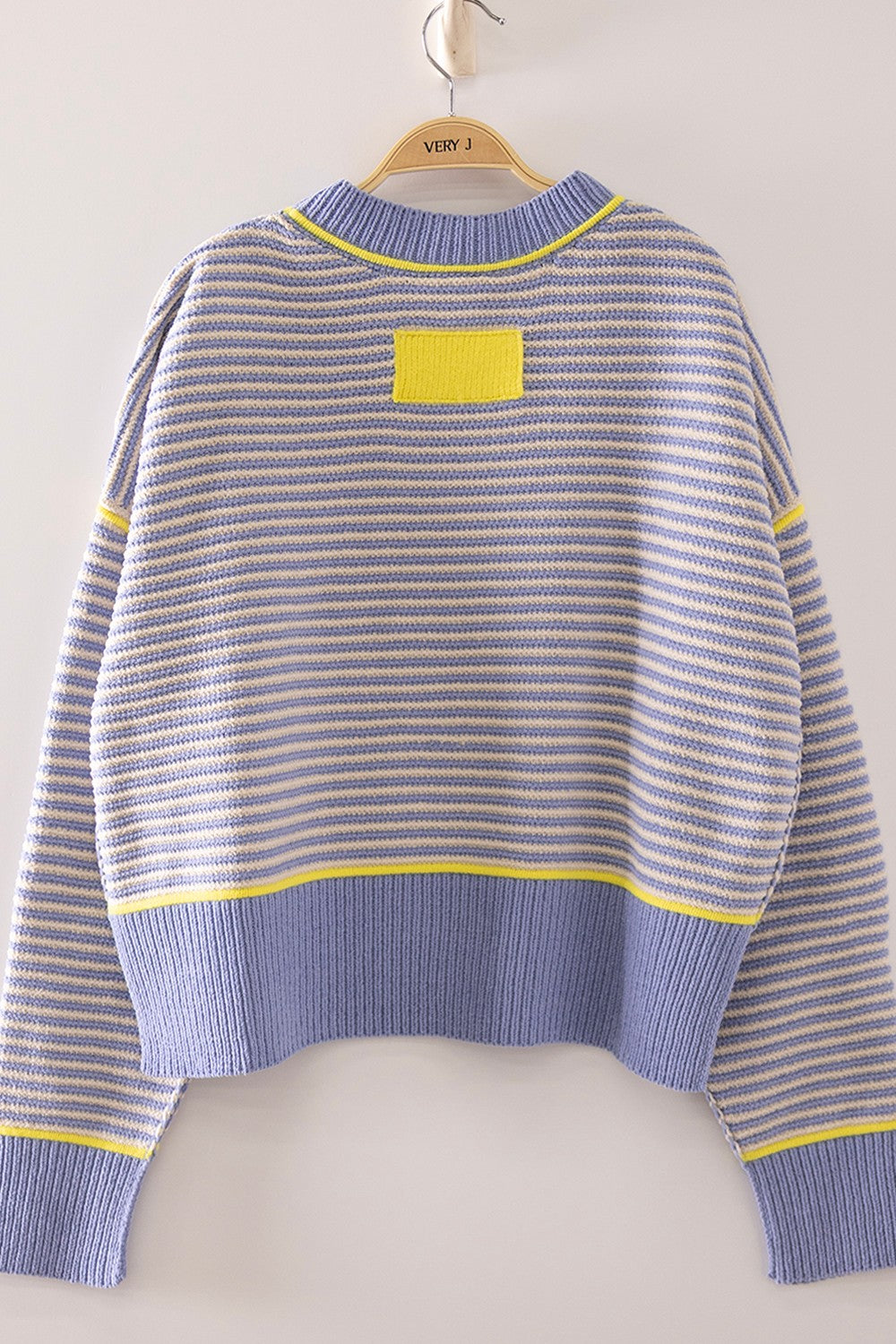 Melany Contrast Stripe Sweater