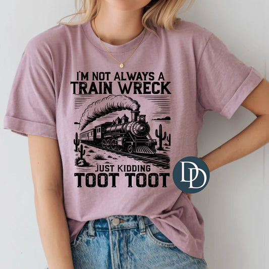'Train Wreck Toot Toot' Graphic