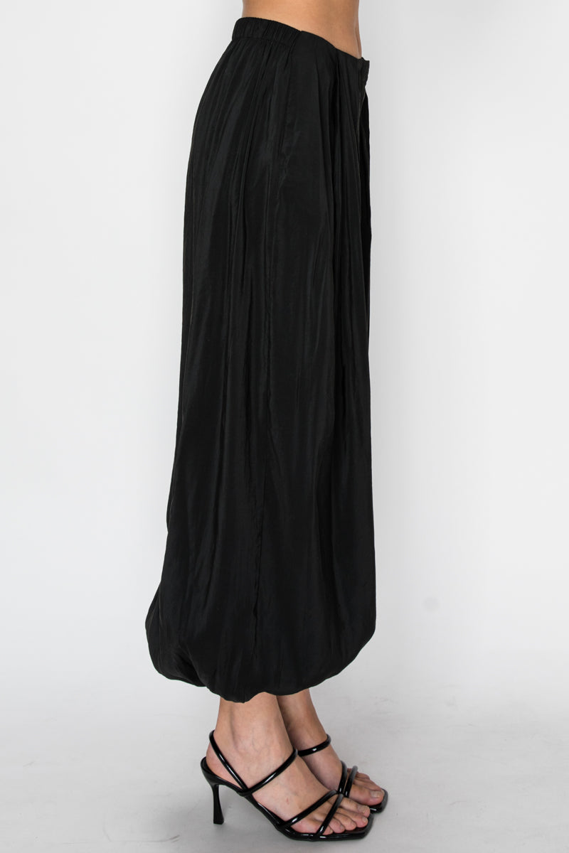 Pleated Wide Leg Harem Pants