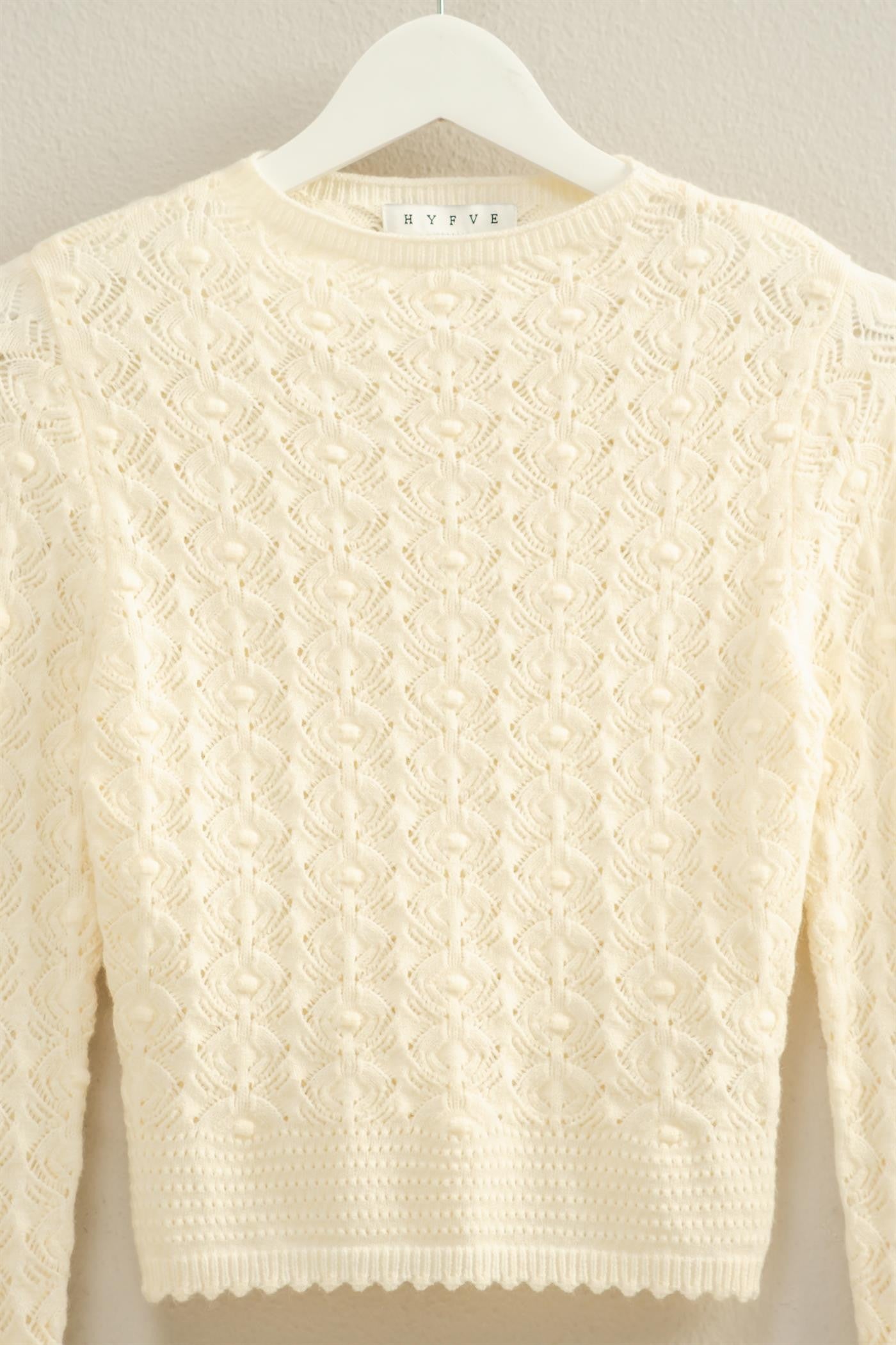 Pointelle Knit Sweater