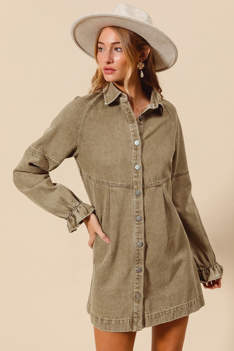 Betina Colored Denim Dress
