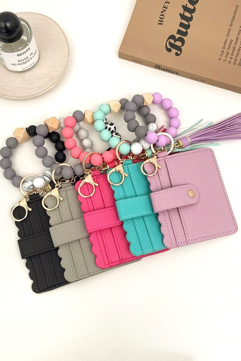 Keychain Beaded Wallet