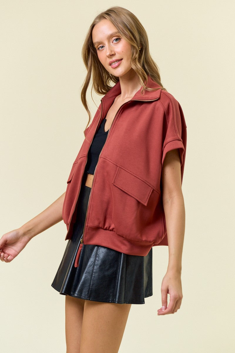 Buttery Soft Modal Flap Pocket Jacket