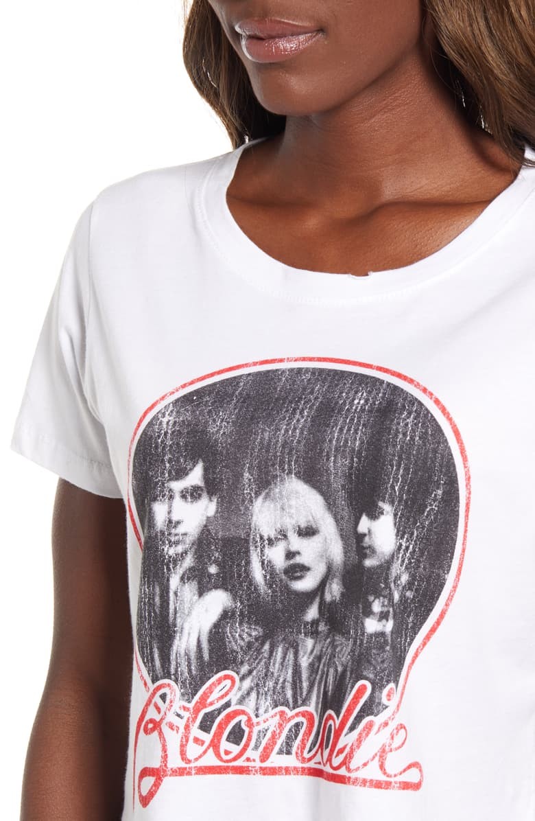 Blondie Band Crop Tee