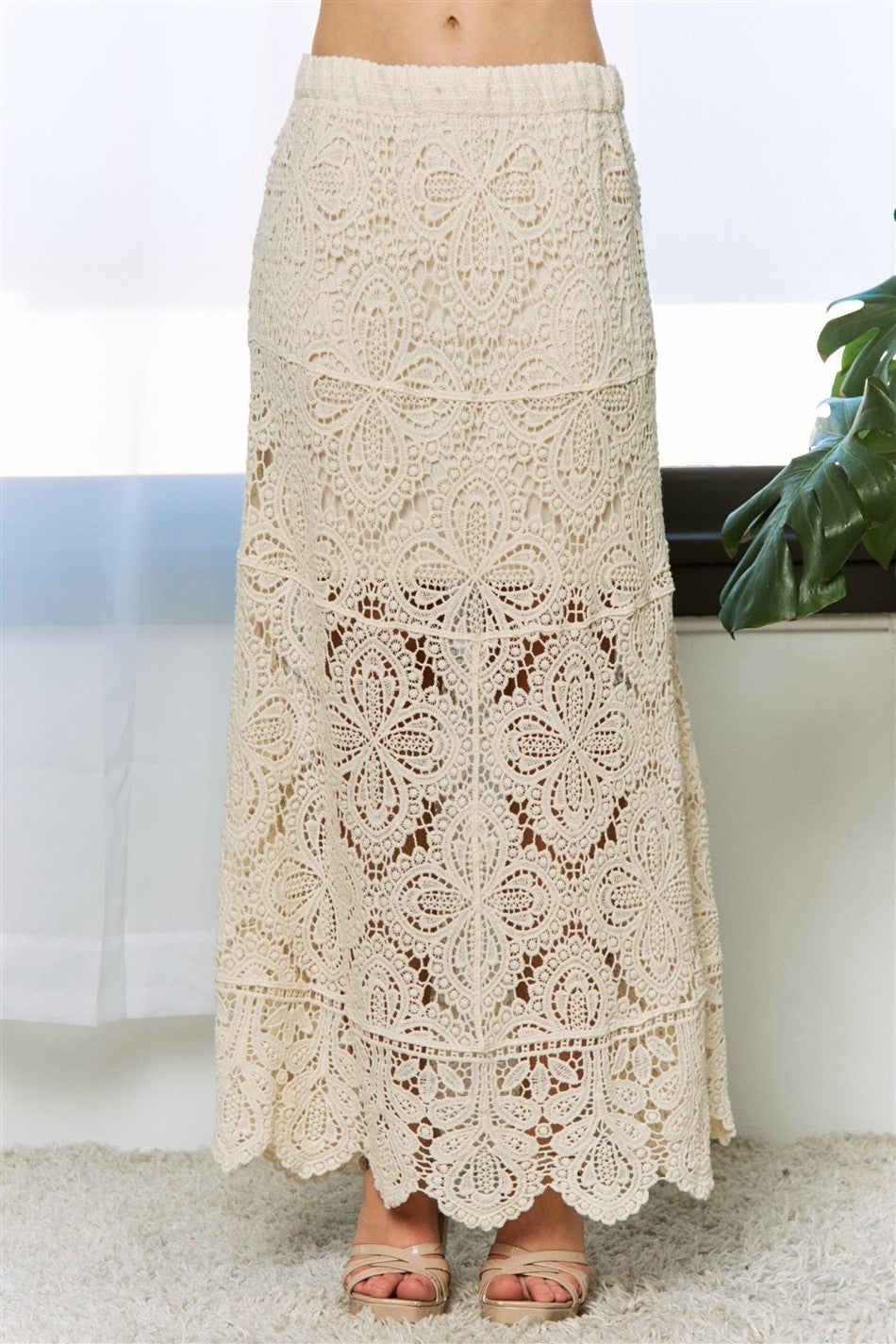 Bohemian Crochet Maxi Skit