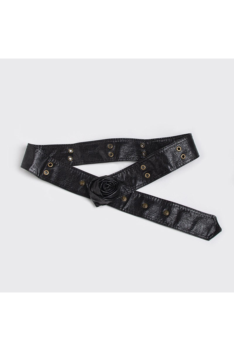 Rose Flower Soft Snap On Belt