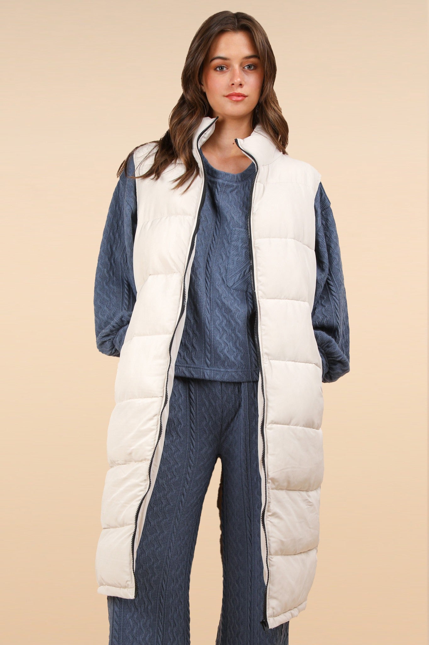 Ren Long Puff Vest