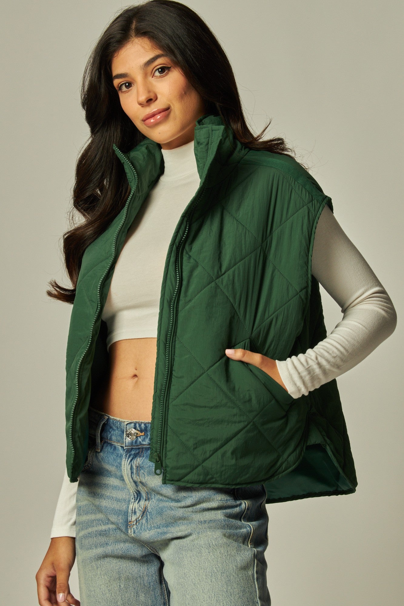 Amari Quilted Puffer Vest