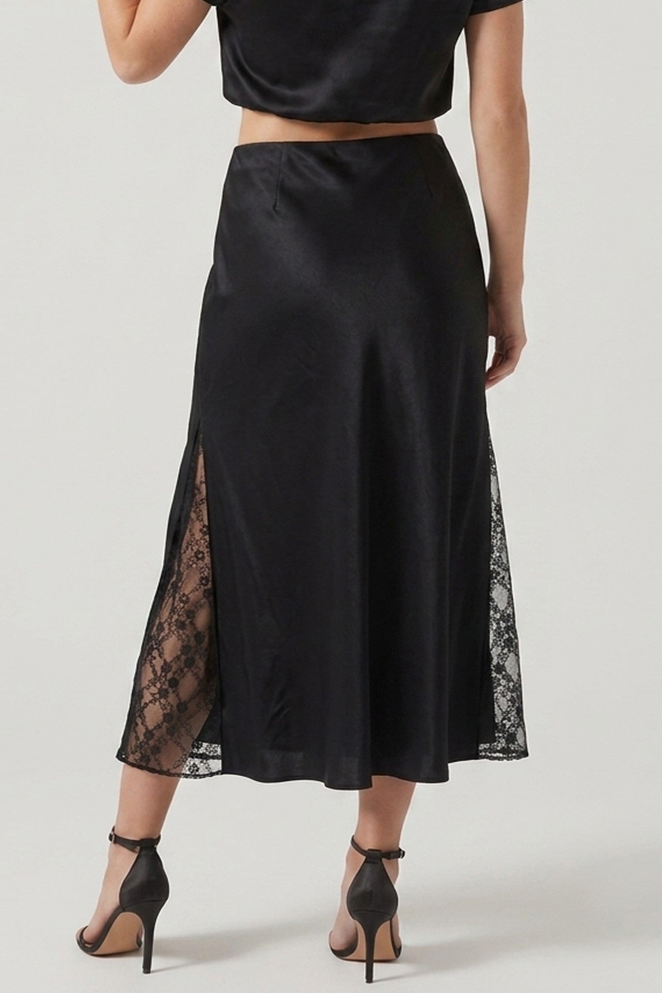 Sahara Lace Satin Skirt