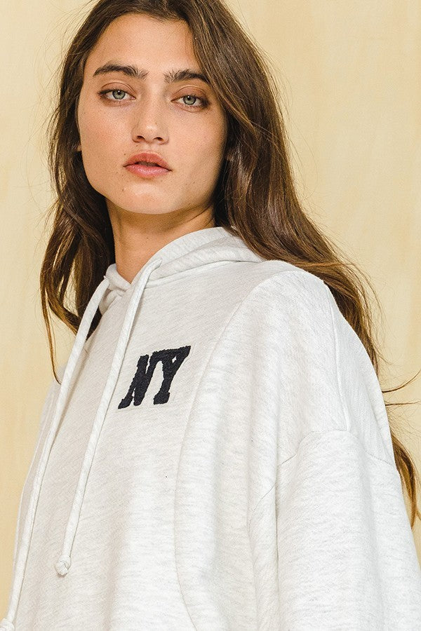 NY Patch Pullover Hoodie