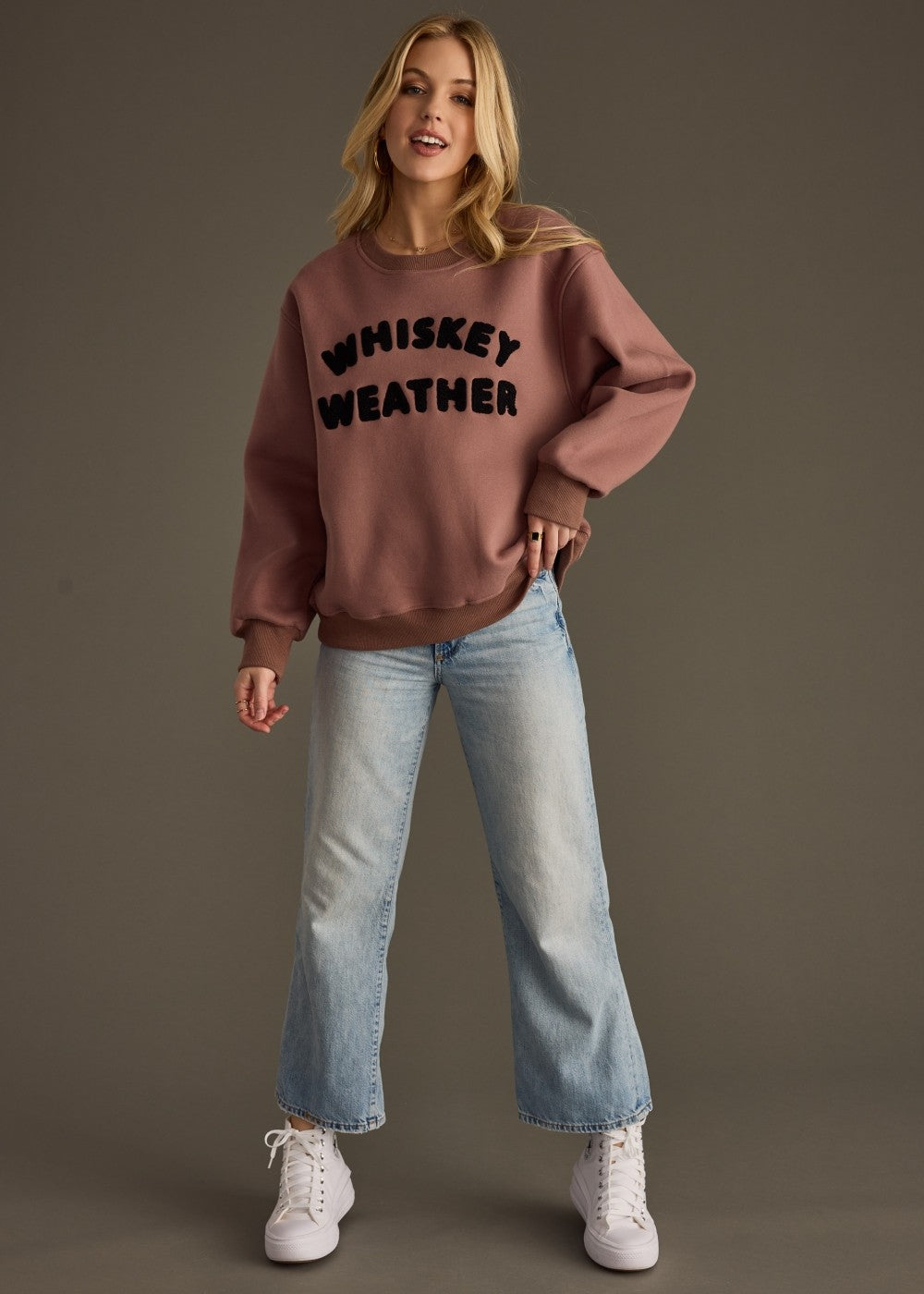 Whiskey Weather Patch Sweatshirt