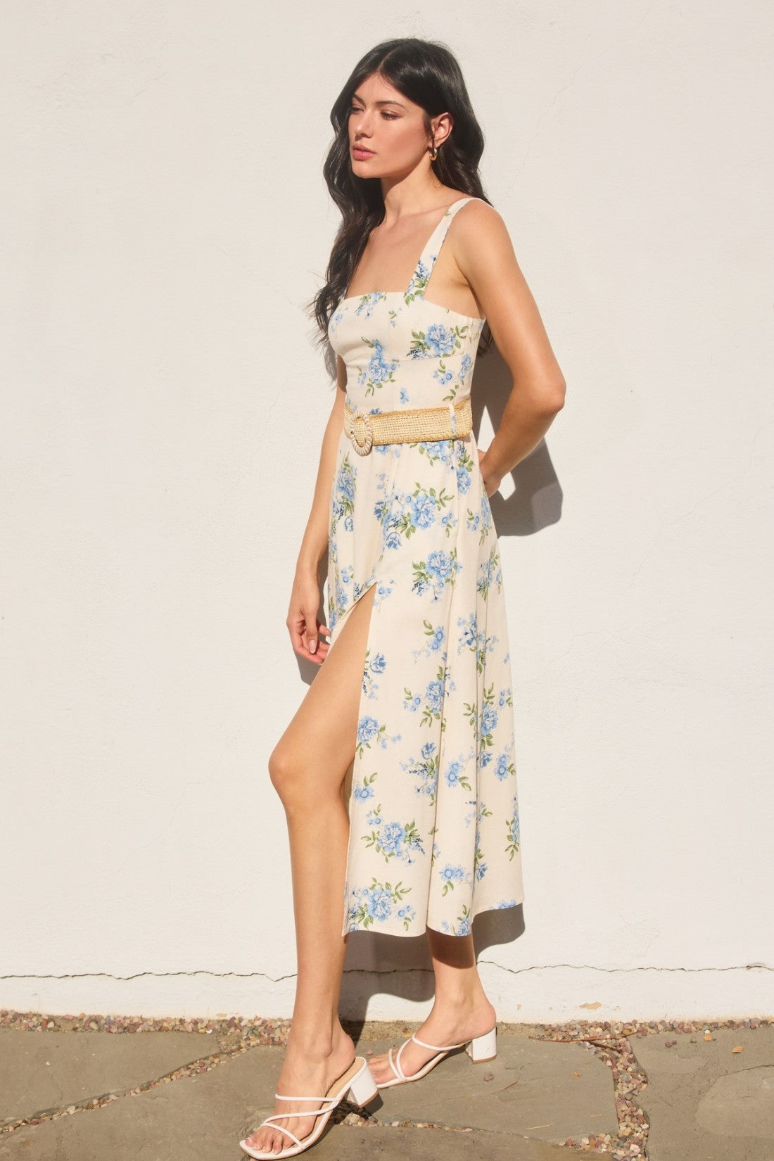 Love Galore Floral Belted Dress
