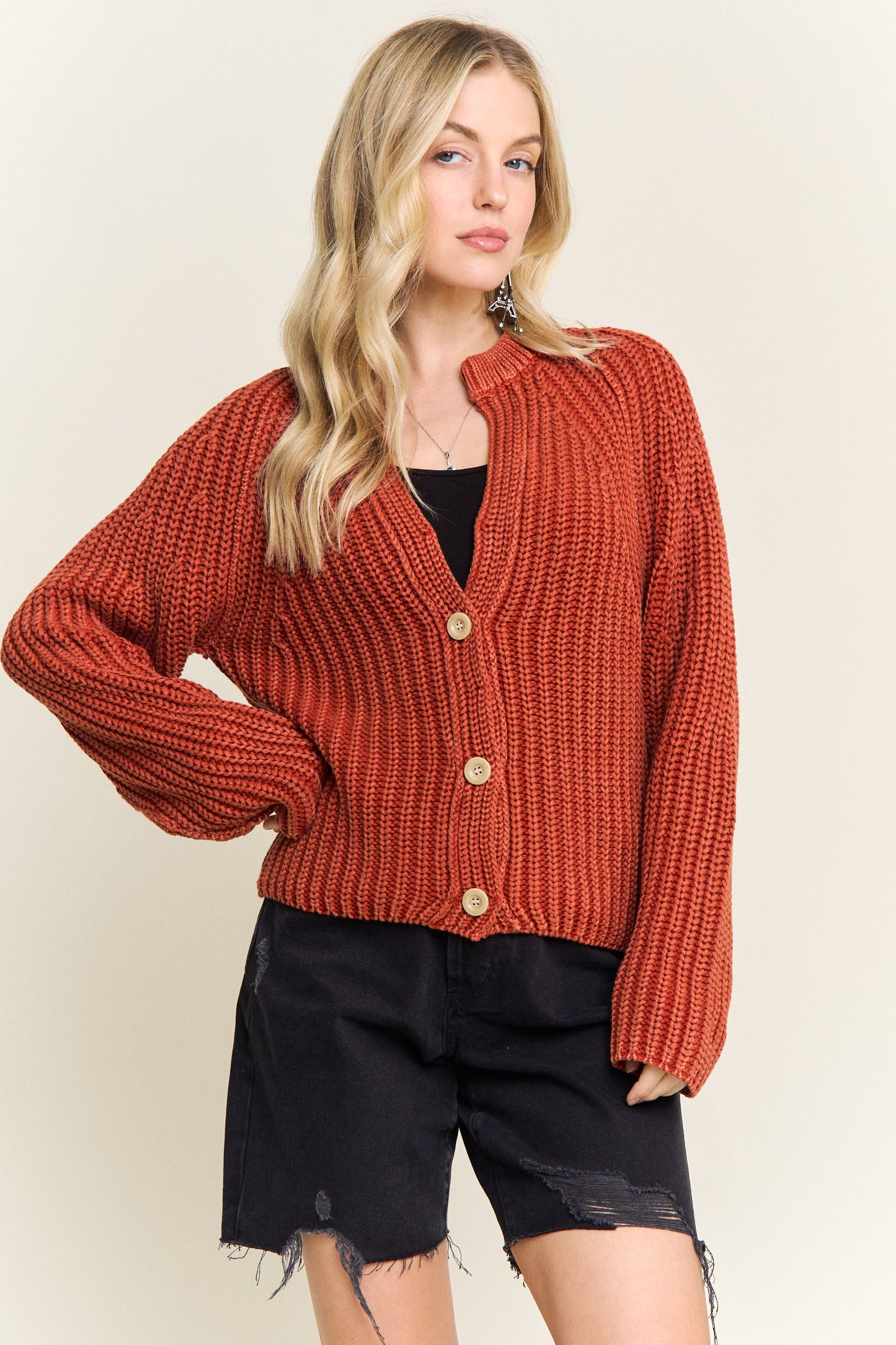Hadley Rib Knit Sweater Cardi