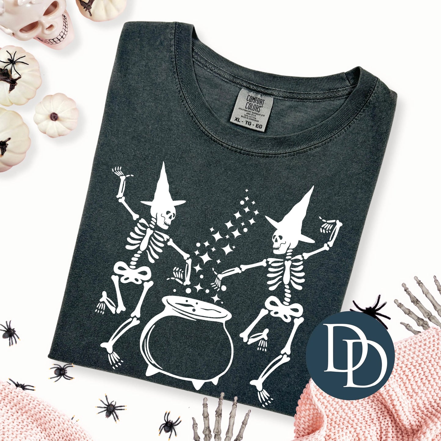 'Dancing Skeleton Witches' Graphic