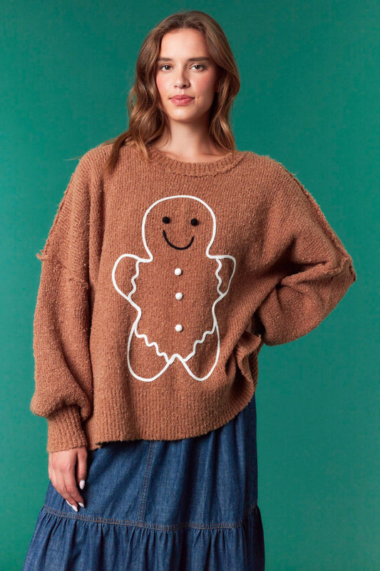 Gingerbread Oversized Sweater