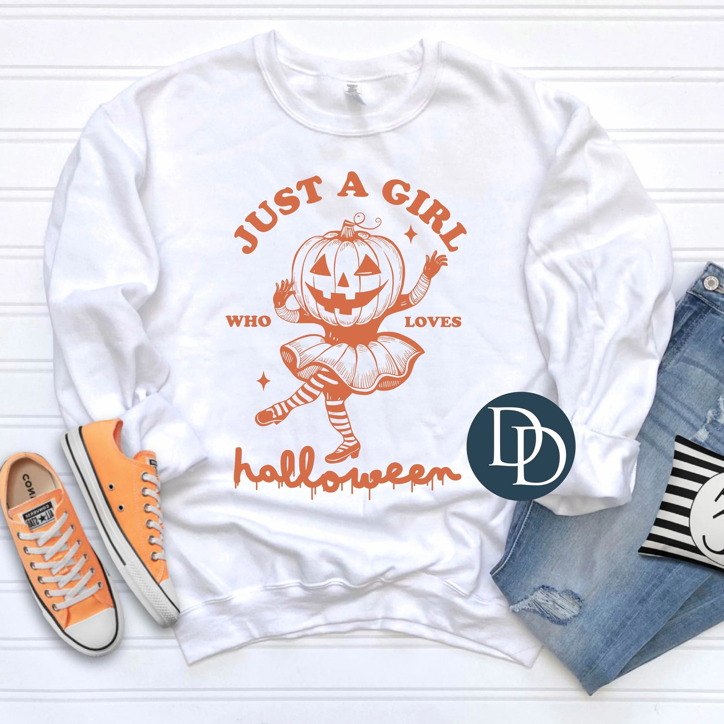'Just A Girl Who Loves Halloween' Graphic