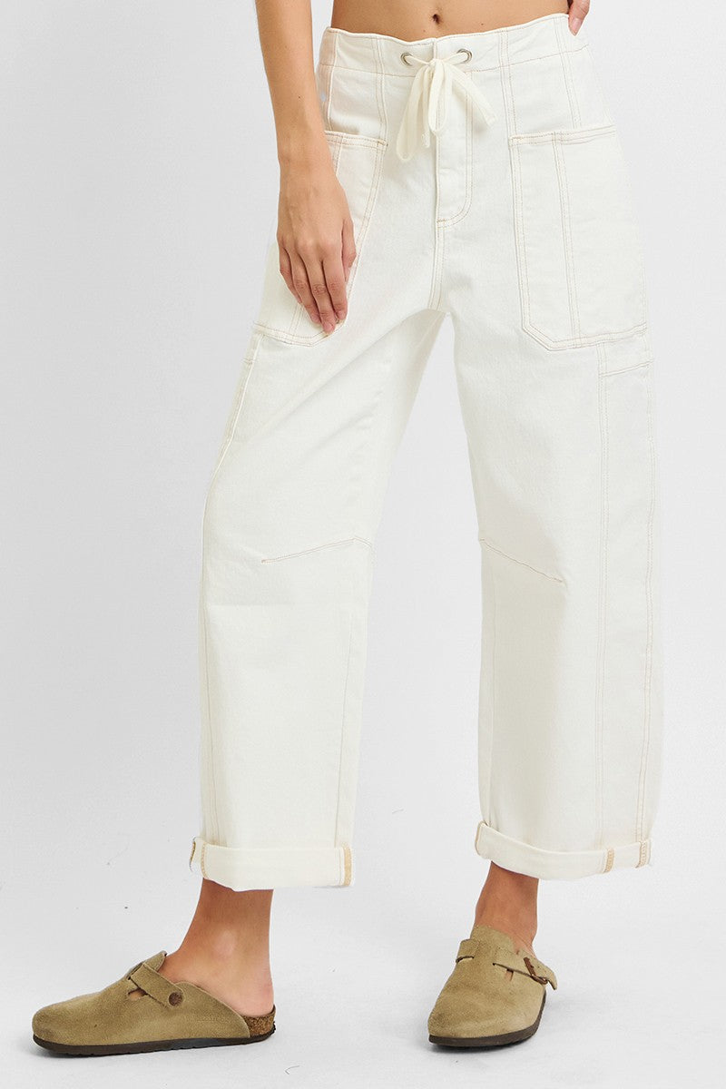 Barrel Leg Cargo Pants
