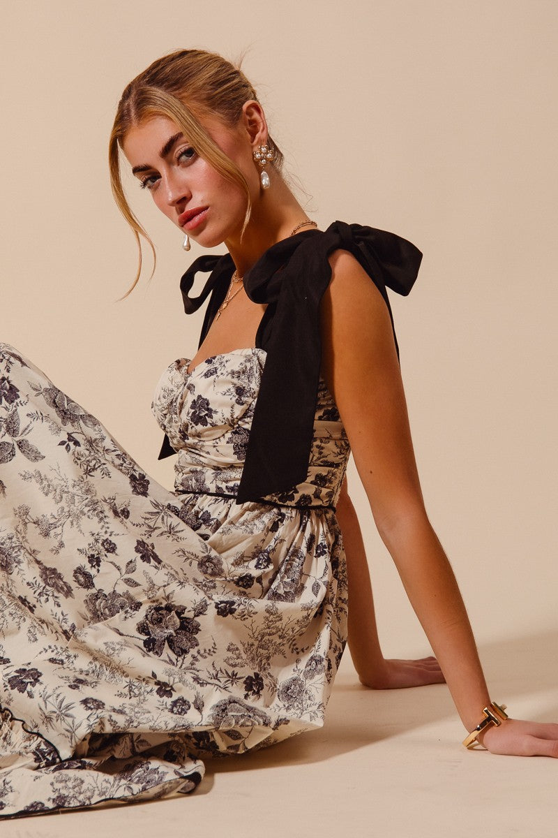 Ruth Floral Ribbon Dress