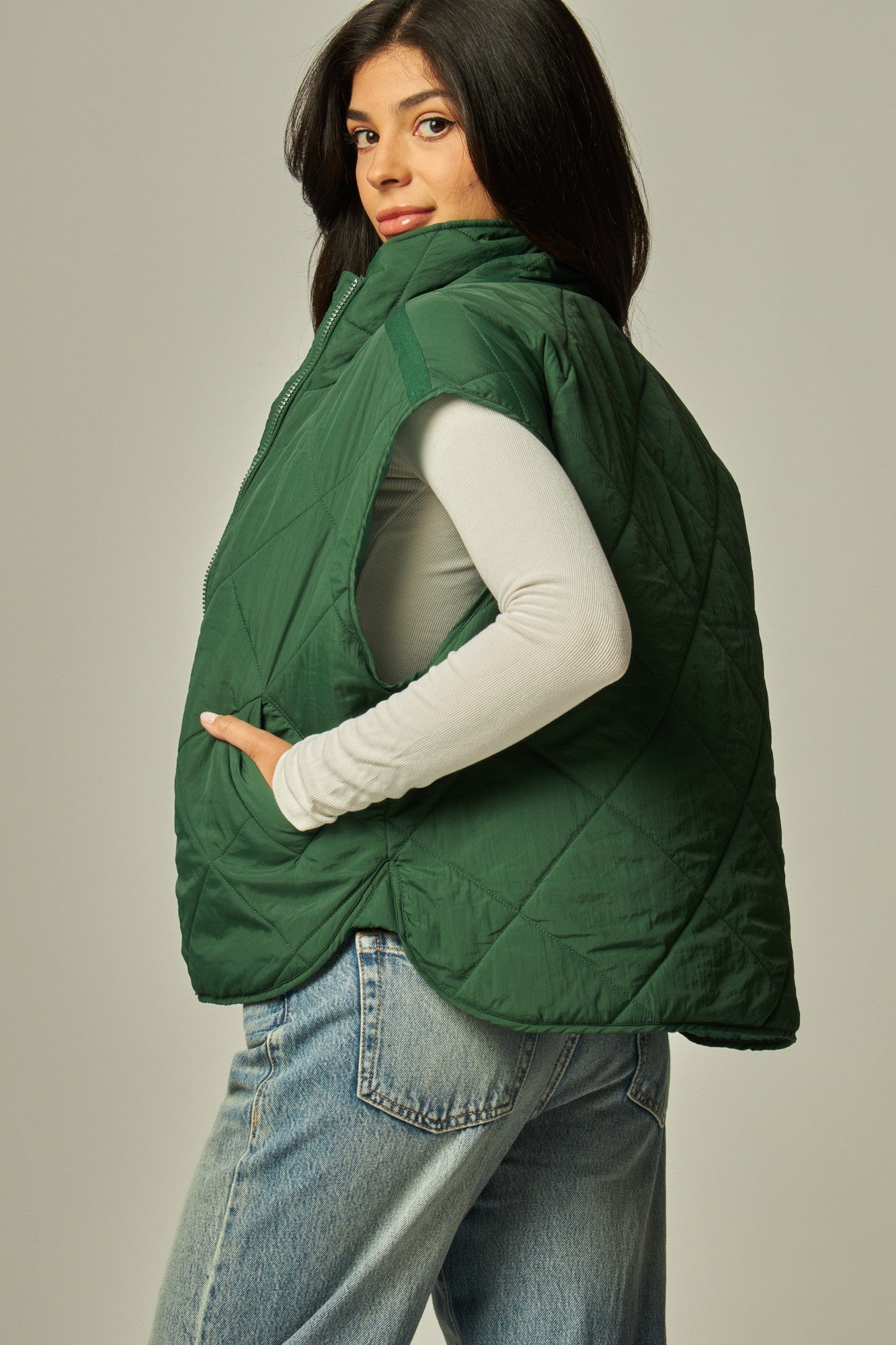 Amari Quilted Puffer Vest