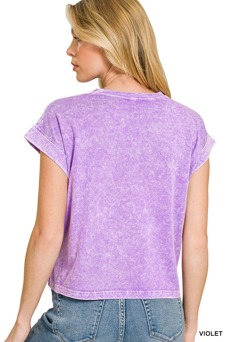 Halo Snow Washed Pocket Tee
