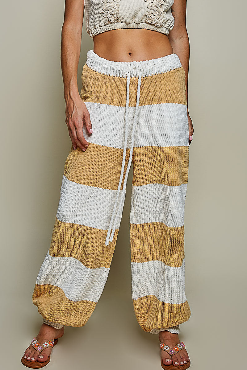 Chenille Wide Leg Joggers