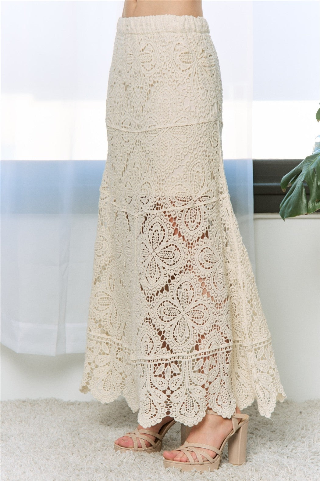 Bohemian Crochet Maxi Skit