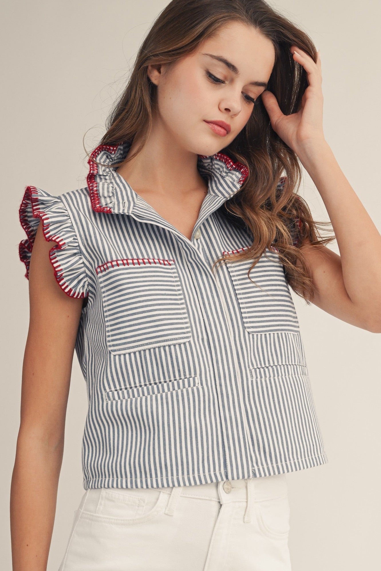 Journee High Neck Top
