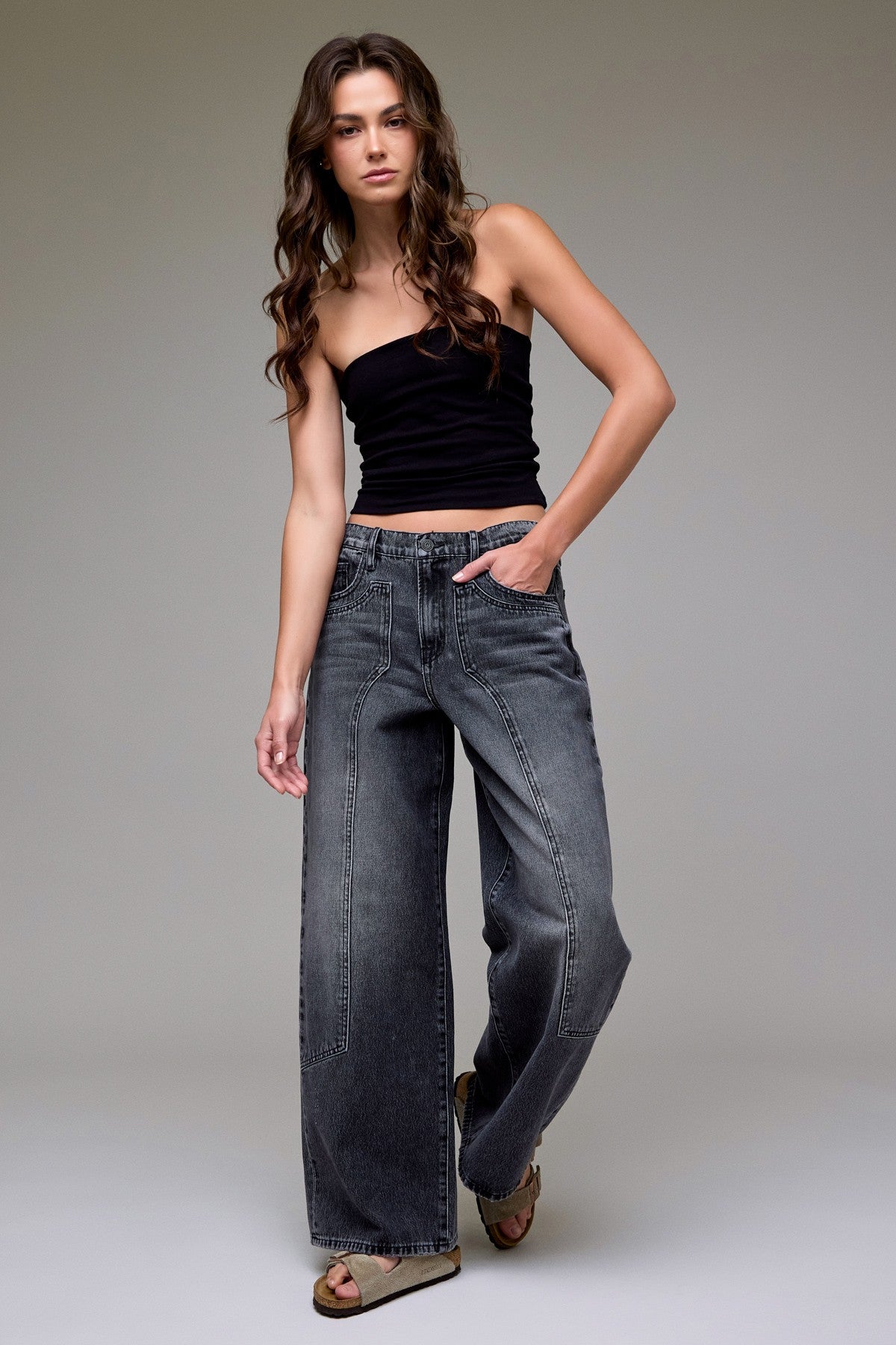 Classic Patch Baggy Jeans