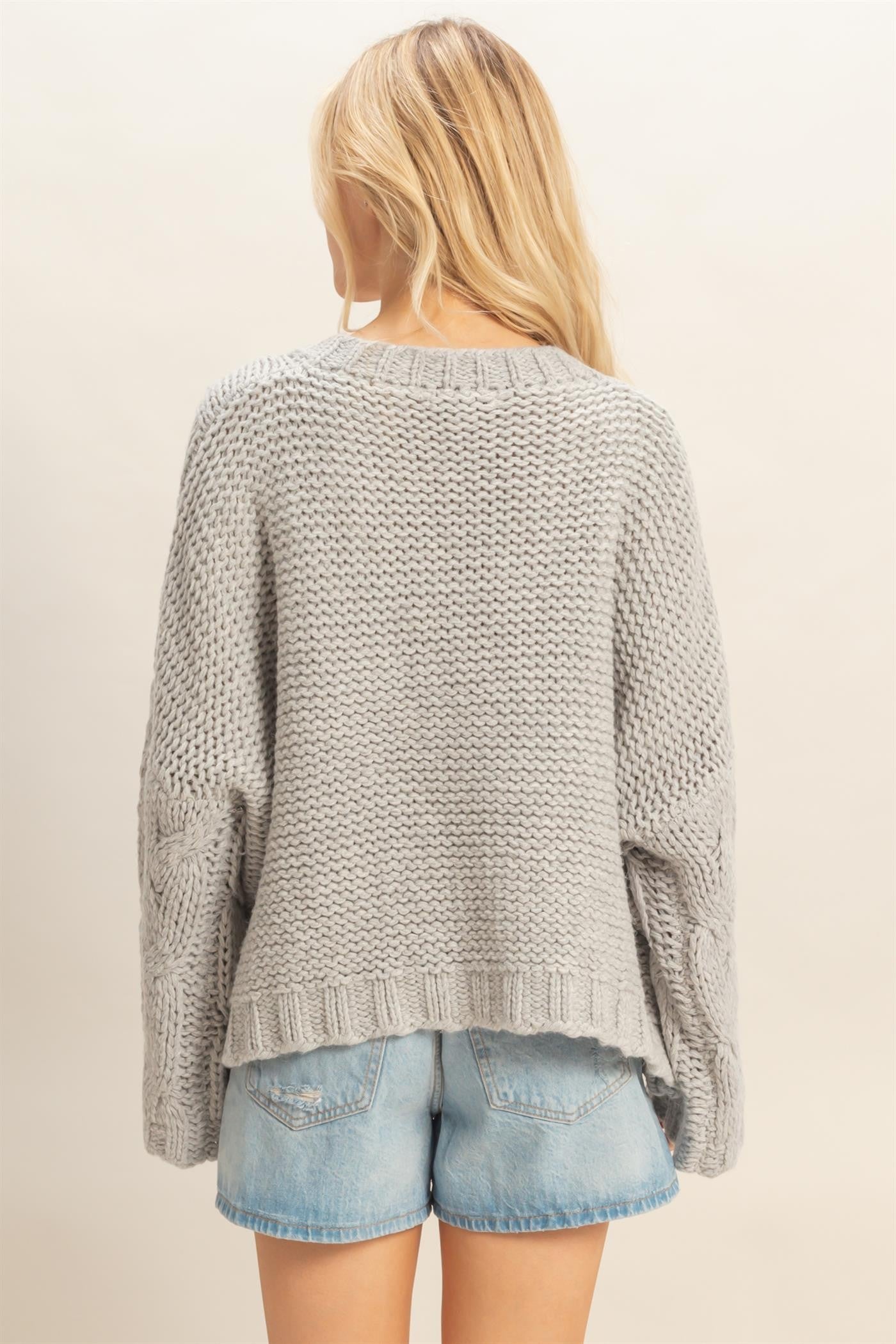 Lettie Oversized Cable Knit Sweater