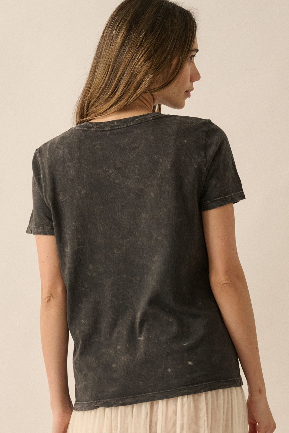 Music On Fire Mineral Washed Graphic Tee