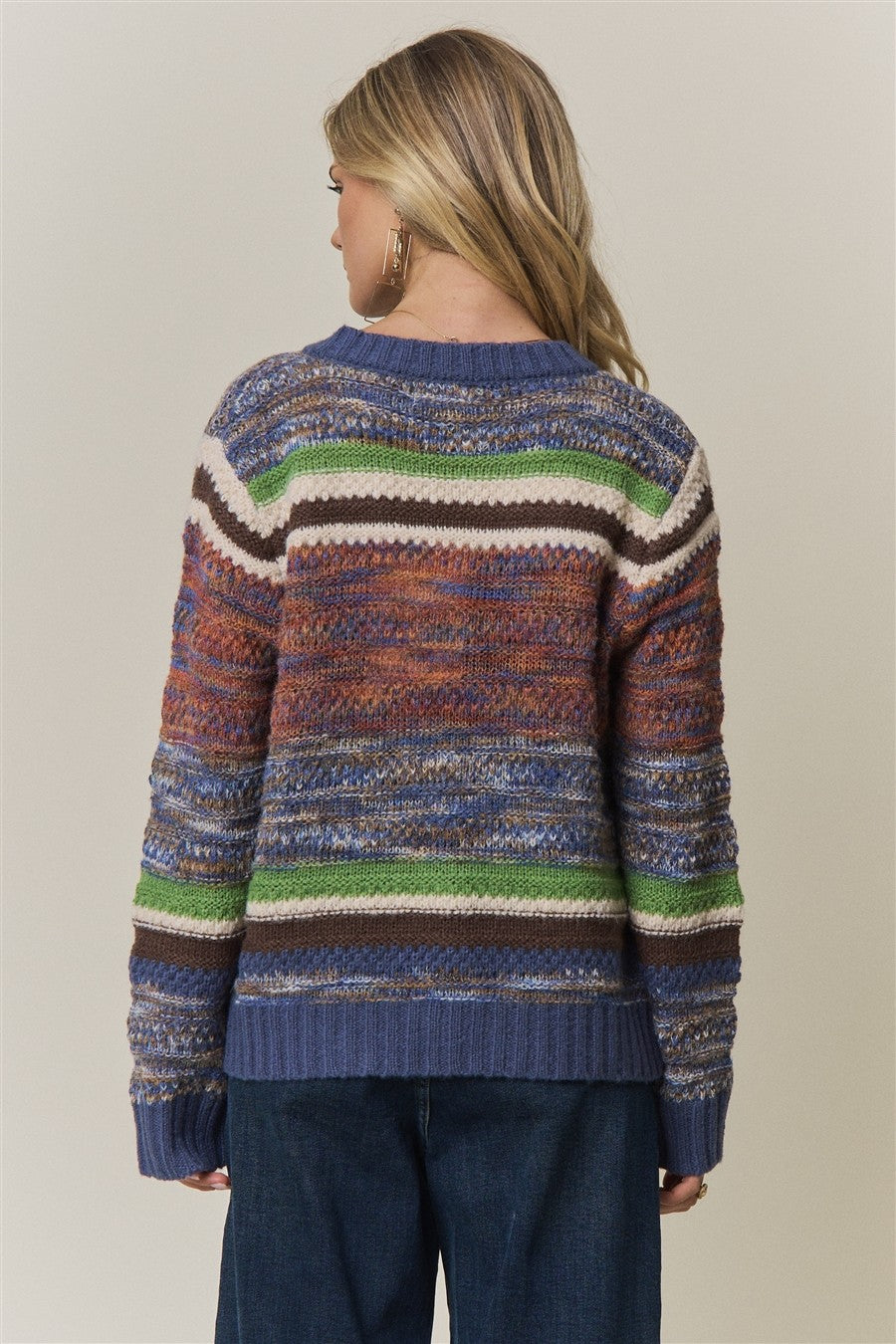 Lucia Striped Multicolor Cardigan