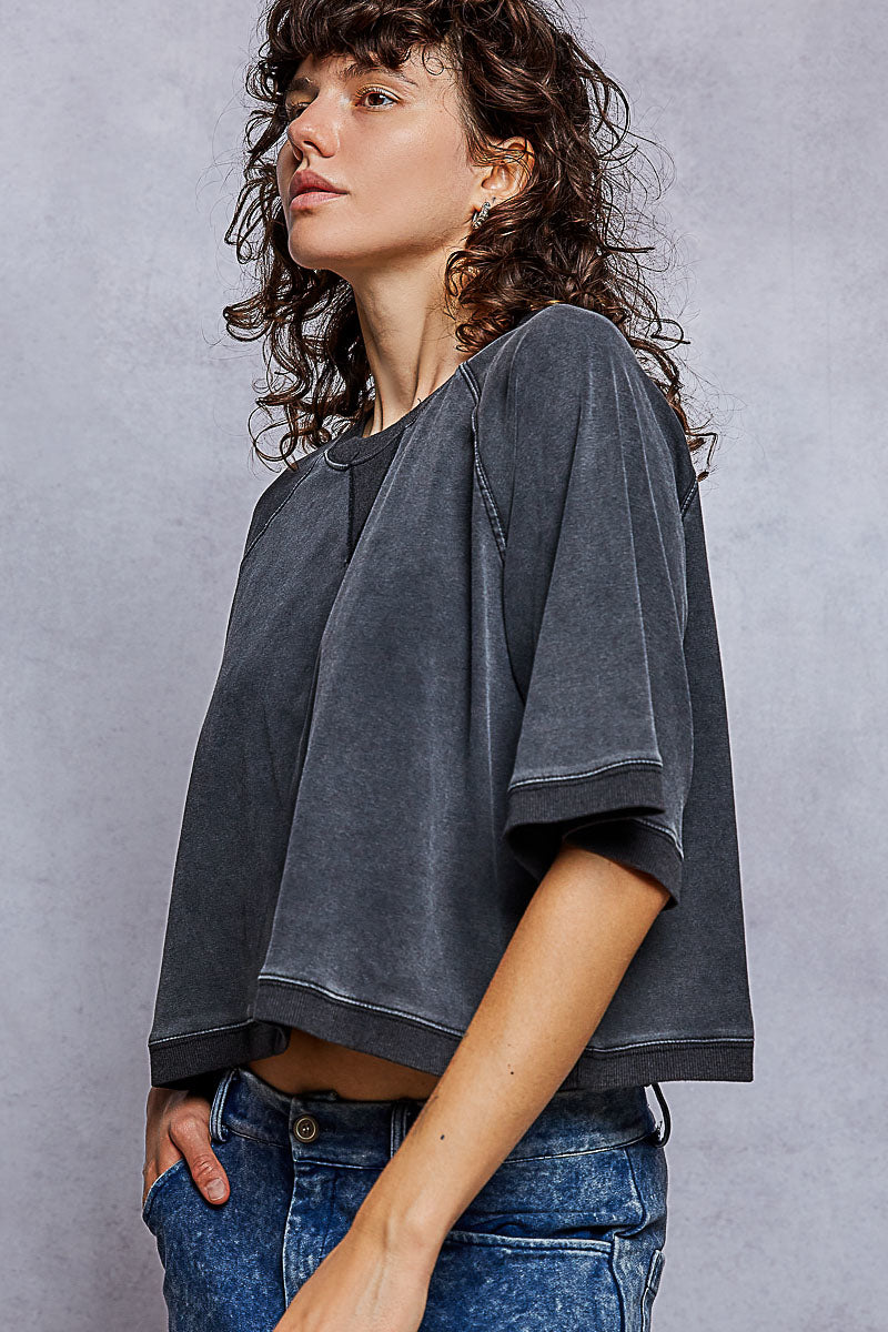 Lived In Short Sleeve Sweatshirt