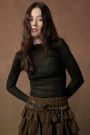 Rory Semi Sheer Ribbed Top