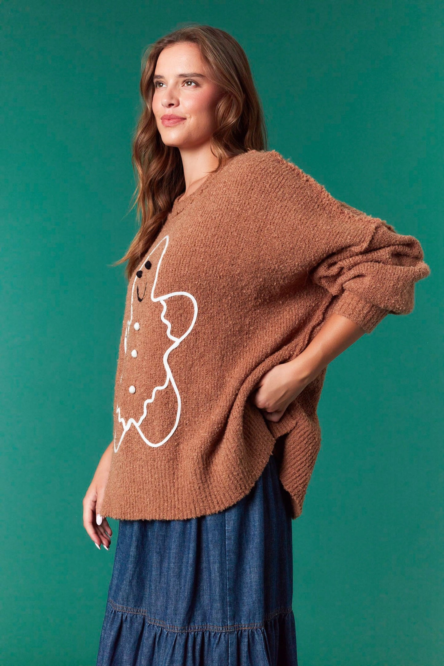 Gingerbread Oversized Sweater
