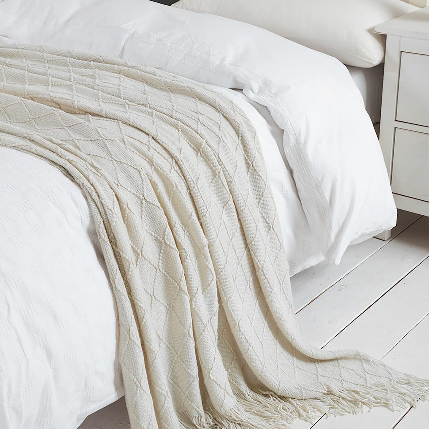 Textured Super Soft Throw Blanket
