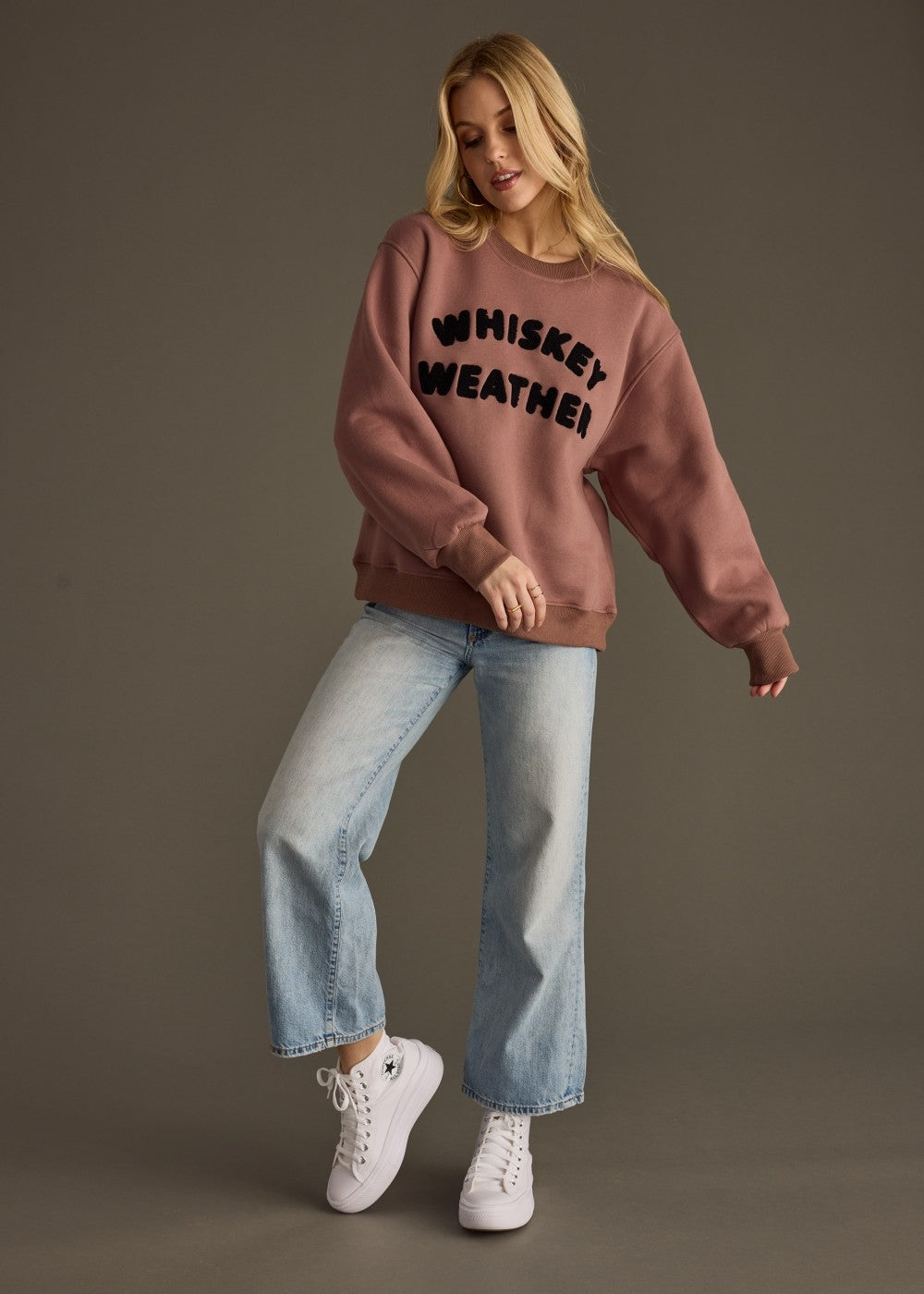 Whiskey Weather Patch Sweatshirt