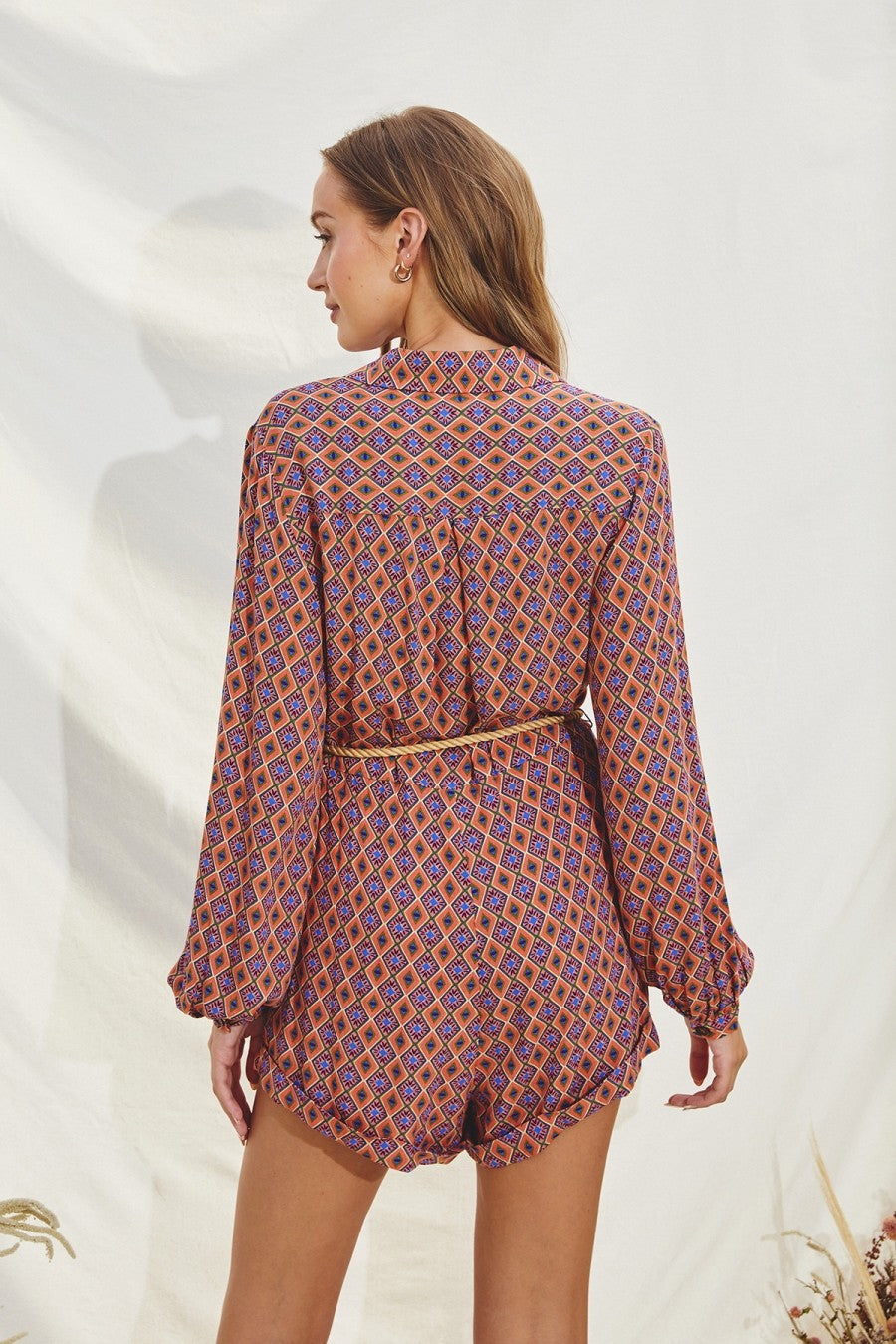 Sun Daze Collared Romper
